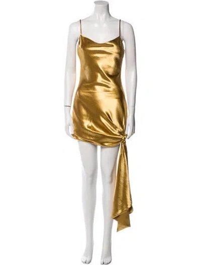 Pre-owned Cinq À Sept Cowl Neck Mini Dress