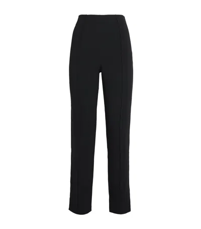 Cinq À Sept Crepe Brianne Tailored Trousers In Black