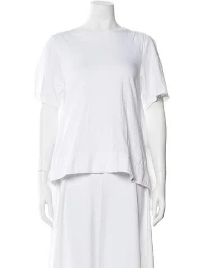 Pre-owned Cinq À Sept Crew Neck Long Dress In White