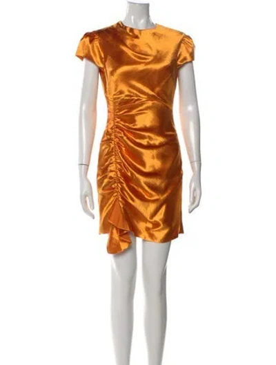 Pre-owned Cinq À Sept Crew Neck Mini Dress