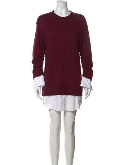 Pre-owned Cinq À Sept Crew Neck Mini Dress In Multi