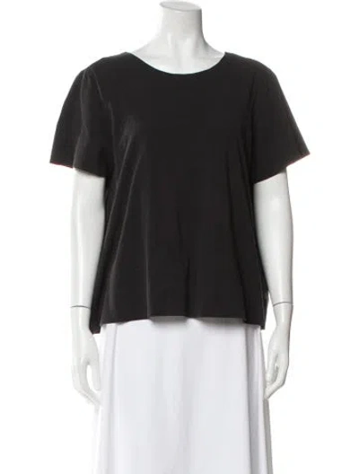 Pre-owned Cinq À Sept Crew Neck Short Sleeve T-shirt In Black