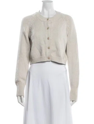 Pre-owned Cinq À Sept Crew Neck Sweater In Neutral