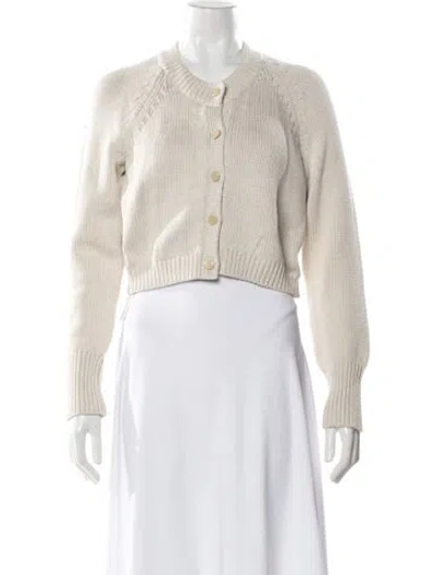 Pre-owned Cinq À Sept Crew Neck Sweater In Neutrals