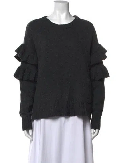 Pre-owned Cinq À Sept Crew Neck Sweater W/ Tags In Grey