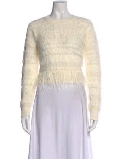 Pre-owned Cinq À Sept Crew Neck Sweater W/ Tags In Neutral