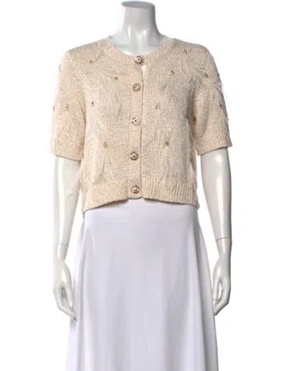 Pre-owned Cinq À Sept Crew Neck Sweater W/ Tags In Neutrals