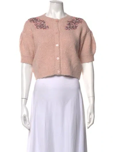 Pre-owned Cinq À Sept Crew Neck Sweater W/ Tags In Pink