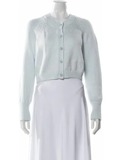 Pre-owned Cinq À Sept Crew Neck Sweater In White