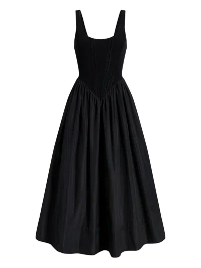 Cinq À Sept Crochet Martay Dress In Black