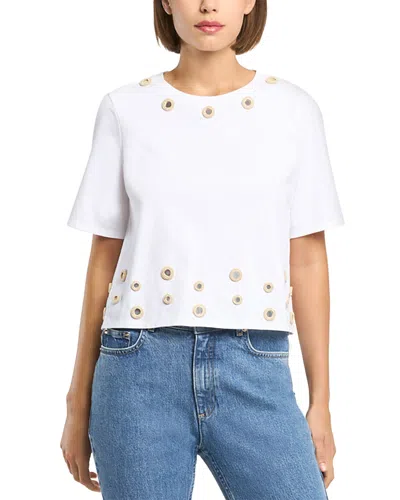 Cinq À Sept Cinq A Sept Crochet Mirrors Bess Top In White