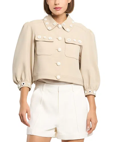 Cinq À Sept Cinq A Sept Crochet Mirrors Gill Jacket In Neutral