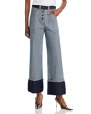 Cinq À Sept Cinq A Sept Cuffed Benji Jeans In Light Indigo In Blue