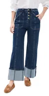 Cinq À Sept Cinq A Sept Benji High Rise Cuffed Jeans In Indigo In Oceane