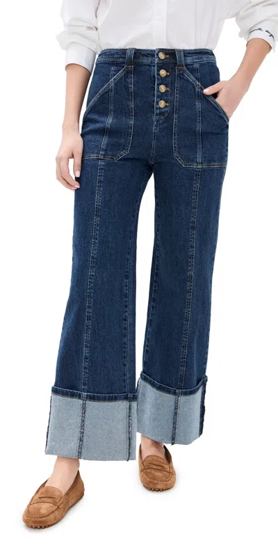 CINQ À SEPT CUFFED BENJI PANTS OCEANE