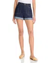 Cinq À Sept Cinq A Sept Cuffed Benji Shorts In Indigo