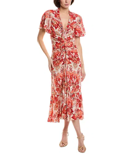 Cinq À Sept Damask Peeta Dress In Brown
