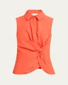 Cinq À Sept Dani Button-front Twist Top