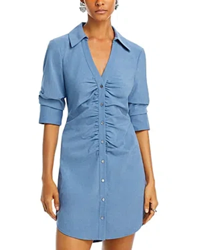 Cinq À Sept Cinq A Sept Daniela Suiting Mini Dress In Vintage Blue