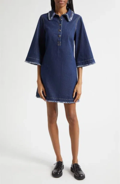 Cinq À Sept Cinq A Sept Dany Bicolor Fringe Dress In Purple