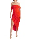 Cinq À Sept Delaney Ruched Midi Dress