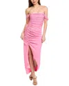 Cinq À Sept Delaney Off The Shoulder Jersey Dress In Pink