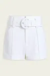 Cinq À Sept Aldi Belted High-rise Stitched Shorts