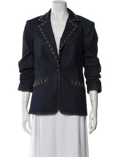 Pre-owned Cinq À Sept Denim Jacket In Blue