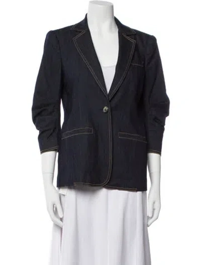 Pre-owned Cinq À Sept Denim Jacket In Blue