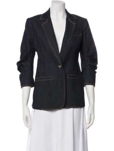 Pre-owned Cinq À Sept Denim Jacket In Blue