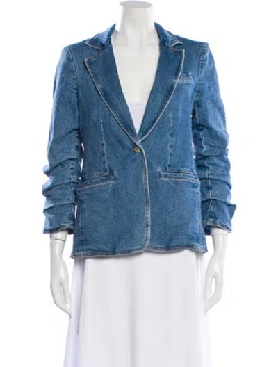 Pre-owned Cinq À Sept Denim Jacket In Blue