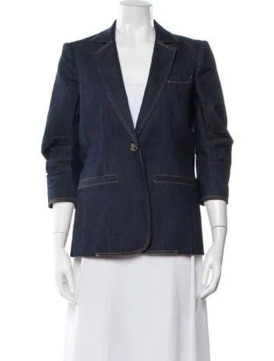 Pre-owned Cinq À Sept Denim Jacket In Blue