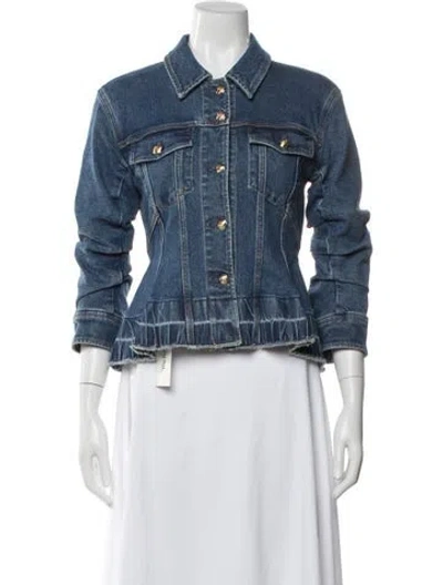 Pre-owned Cinq À Sept Denim Jacket In Blue