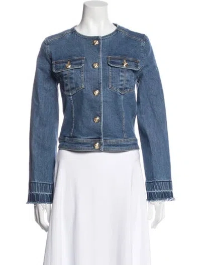 Pre-owned Cinq À Sept Denim Jacket In Blue