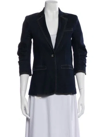 Pre-owned Cinq À Sept Denim Jacket In Blue