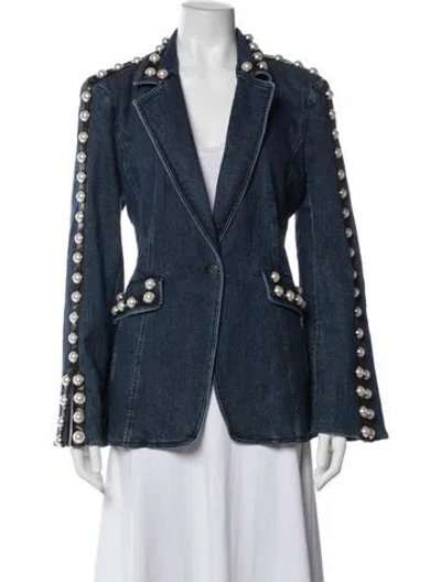 Pre-owned Cinq À Sept Denim Jacket In Blue