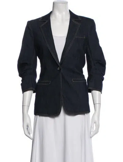 Pre-owned Cinq À Sept Denim Jacket In Blue