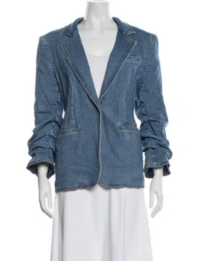 Pre-owned Cinq À Sept Denim Jacket In Blue