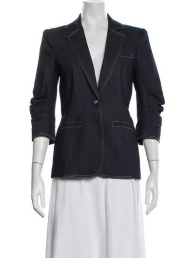 Pre-owned Cinq À Sept Denim Jacket In Blue