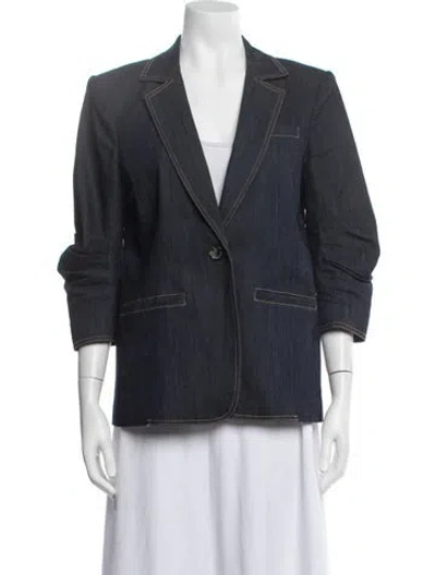 Pre-owned Cinq À Sept Denim Jacket In Blue