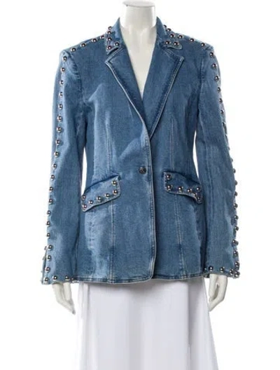 Pre-owned Cinq À Sept Denim Jacket W/ Tags In Blue