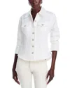 Cinq À Sept Scrunched Faux Leather Canyon Jacket In White In White