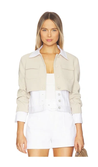 Cinq À Sept Denim Lorraine Jacket In Neutral