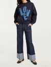 Cinq À Sept Cinq A Sept Benji High Rise Cuffed Jeans In Indigo In Blue