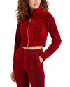 Cinq À Sept Denim Marilee Jacket In Red