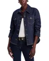 Cinq À Sept Scrunched Canyon Denim Jacket In Indigo