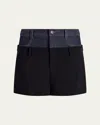 Cinq À Sept Cinq A Sept Dionne Layered Look Shorts