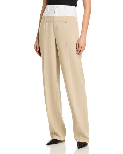 Cinq À Sept Cinq A Sept Dionne Mixed Media Pants In Multi