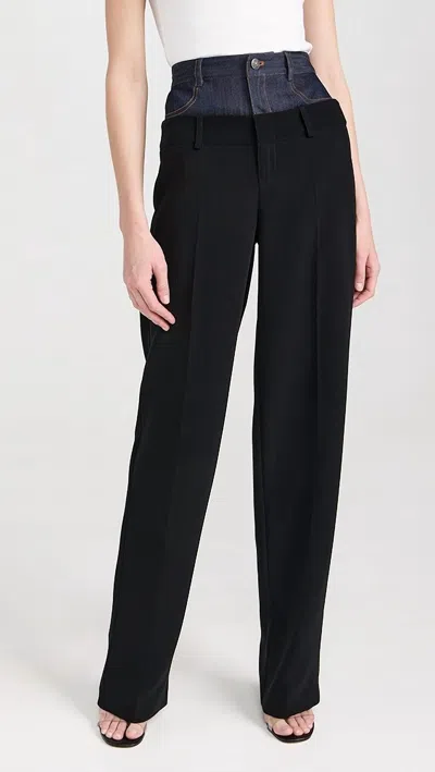 Cinq À Sept Dionne Pant In Black/indigo