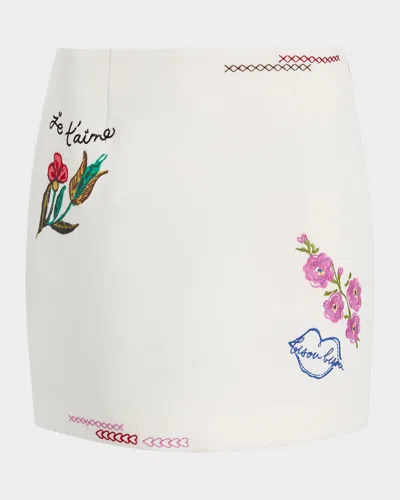CINQ À SEPT DORIS SUMMER LOVE MINI SKIRT